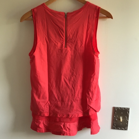 NWT J.crew tank top red size S cotton C7340 - Picture 5 of 6